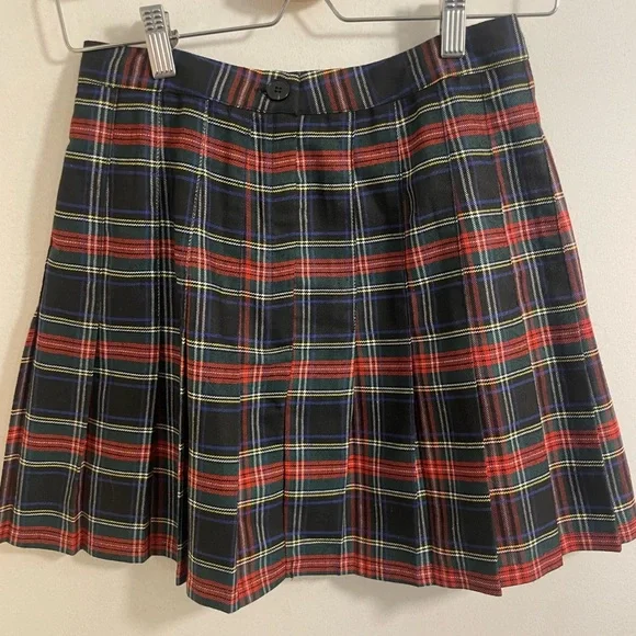 Urban Outfitters Plaid Pleated Mini Skirt Size S - Picture 4 of 5